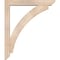 Ekena Millwork Thorton Slat Smooth Bracket w/ Offset Brace, Douglas Fir, 5 1/2"W x 34"D x 40"H BKT0604X34X40THR06SDF - alternate 4
